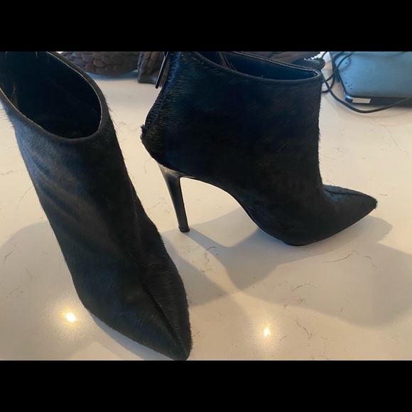 Express Calf Hair Booties - Picture 1 of 5